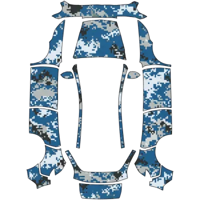 Камуфляж ВМС Китая (PLA Navy Digital Camouflage) – оклейка Tesla Model Y