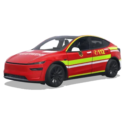 Deutsche Feuerwehr (deutsche feuerwehrwagen) – Tesla Model Y Wrap