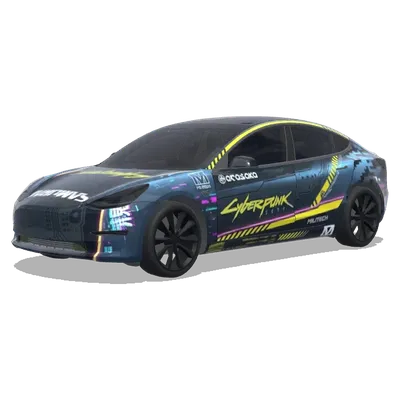 Cyberpunk – Tesla Model 3 wrap