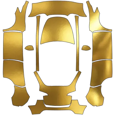 Goldfolie (Golden wrap) – Tesla Model Y Wrap