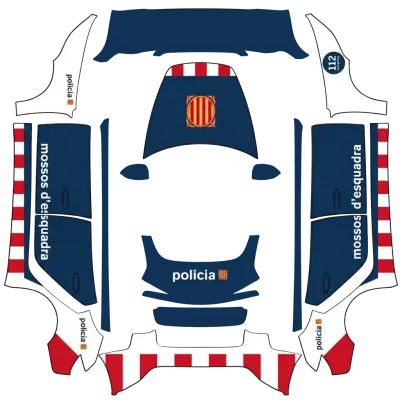 加泰羅尼亞警察（POLICIA MOSOS D'ESQUADRA） – 特斯拉 Model 3 塗裝