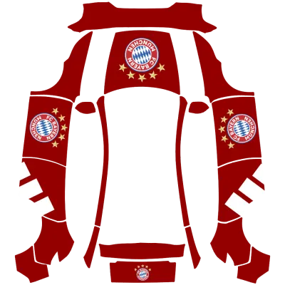 FC Bayern rot – Tesla Model Y wrap