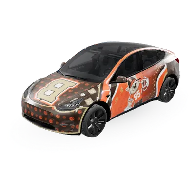 Cleveland Browns (Cleveland browns) – Tesla Model Y Wrap