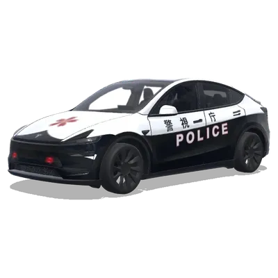 日本のパトカー (japanese police car) – テスラ Model Y ラッピング