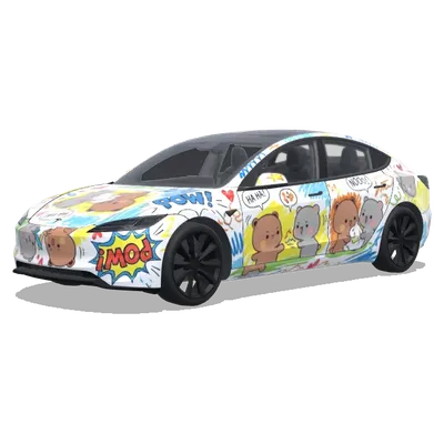 Bubu gegen Dudu (Make how bubu fight dudu) – Tesla Model 3 Wrap