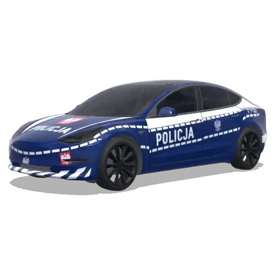 Полиция Польши (Polish Police) – оклейка Tesla Model 3