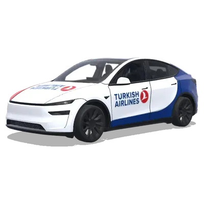 turkish airlines aircraft liveries boeing 737 800 – Tesla Model Y wrap