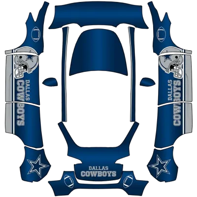 达拉斯牛仔（Dallas Cowboys） – 特斯拉 Model Y 涂装