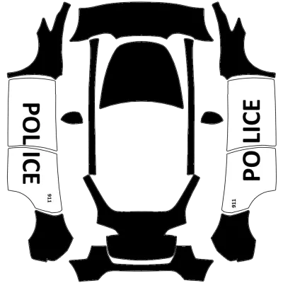 警車（Police） – 特斯拉 Model Y 塗裝
