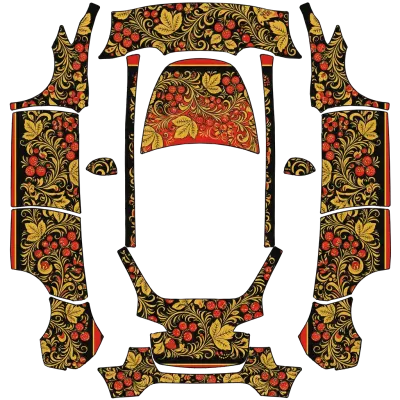 霍赫洛馬風格（Khokhloma） – 特斯拉 Model Y 塗裝