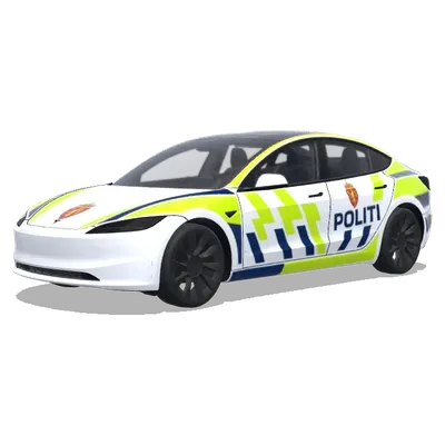 Норвежская полиция (Norwegian police) – оклейка Tesla Model 3