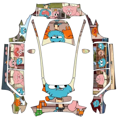 검볼 (Gumball) – 테슬라 Model 3 랩핑