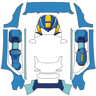 ロックマン (Megaman) – テスラ Model 3 ラッピング