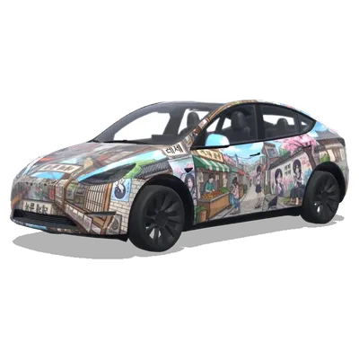 レゼの日常風景 – テスラ Model Y ラッピング