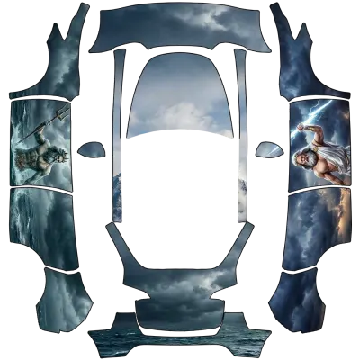 Griechische Götter (Greek gods) – Tesla Model Y Wrap