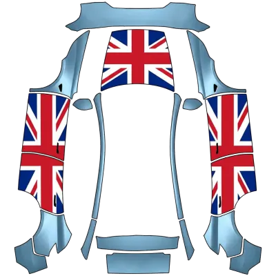 UK Flag – Tesla Model Y wrap