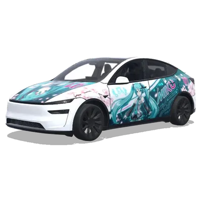 Miku Hatsune – Tesla Model Y wrap
