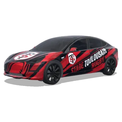 Sport Stade Toulousain rugby – Tesla Model 3 wrap
