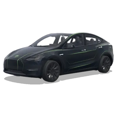 Dark Lime Minimal – Tesla Model Y wrap
