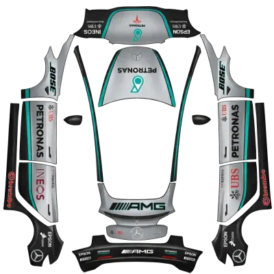 메르세데스 AMG F1 (Mercedes Benz f1 AMG) – 테슬라 Model 3 랩핑
