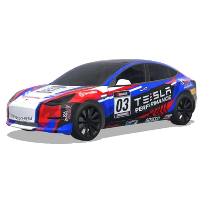 Bold Sponsor Race Wrap – Tesla Model 3 wrap