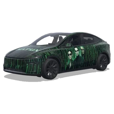 Matrix Character Wrap – Tesla Model Y wrap