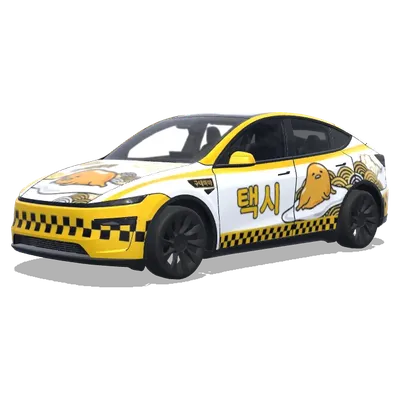 구데마타 한국 택시 – 테슬라 Model Y 랩핑
