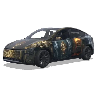 엘든 링 스타일 (艾尔登法环风格) – 테슬라 Model Y 랩핑