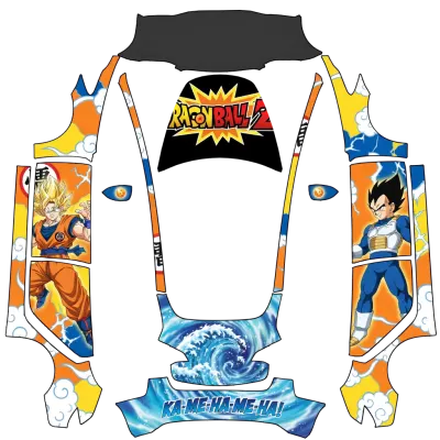 드래곤볼 Z (Dbz) – 테슬라 Model 3 랩핑