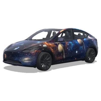 우주 테마 랩 (on the theme of space.) – 테슬라 Model Y 랩핑