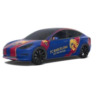 FC Barcelona (Fc barcelona) – Tesla Model 3 Wrap