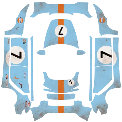Dirty Gulf 7 – wrap para Tesla Model 3