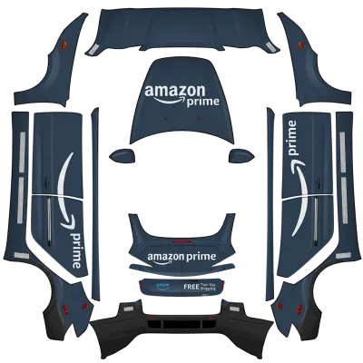 Amazon Prime – Tesla Model 3 wrap