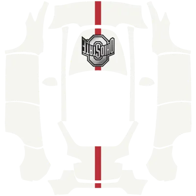 Buckeyes White – Tesla Model Y wrap