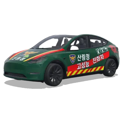 Koreanische Forstbrandbekämpfung (산림청 고성능 진화차) – Tesla Model Y Wrap