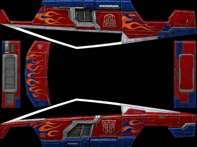Cybertron Prime (Cybereus Prime) – covering Tesla Cybertruck