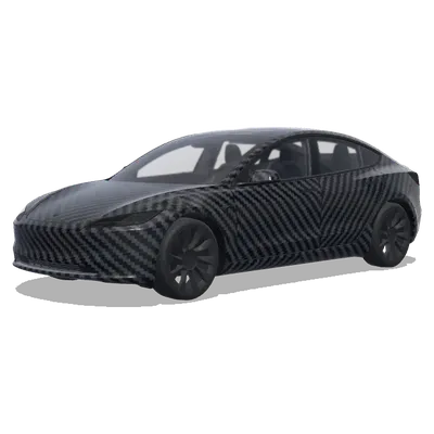 碳纖維賽車風（carbon fiber racing） – 特斯拉 Model 3 塗裝