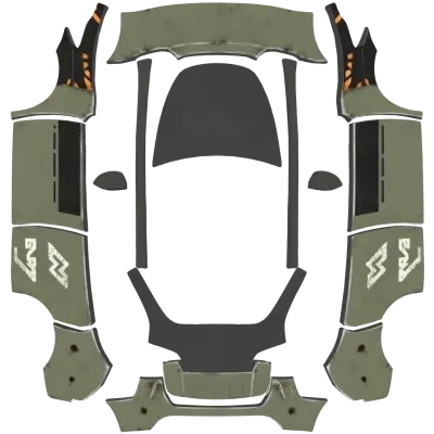 Halo Warthog – Tesla Model Y wrap