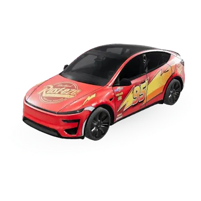 Lightning McQueen – Tesla Model Y wrap