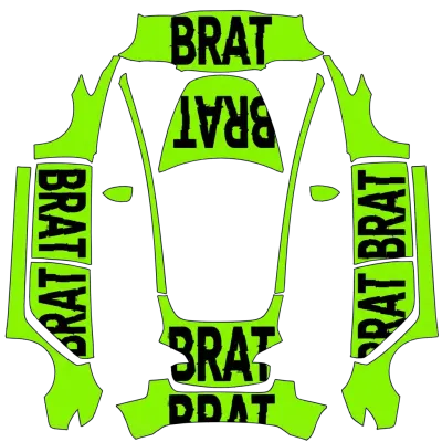 brat – Tesla Model 3 wrap