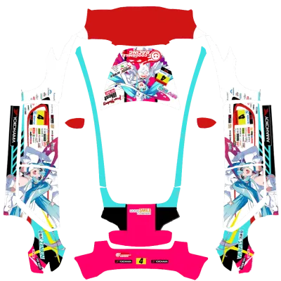 初音ミク グッドスマイルレーシング (Hatsune Miku Goodsmile Racing Itasha V0.8) – テスラ Model 3 ラッピング