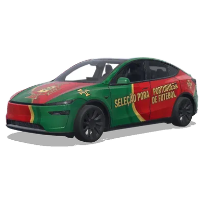Сборная Португалии (Seleção Portuguesa de futebol) – оклейка Tesla Model Y