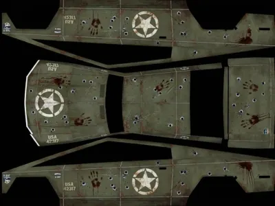 WW2 Stil (Ww2 style) – Tesla Cybertruck Wrap