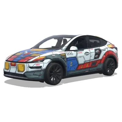 Gundam – Tesla Model Y wrap