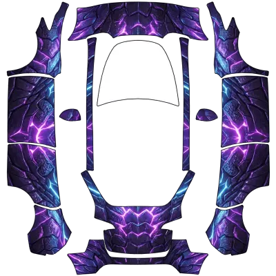 Godzilla Lila (Godzilla Purple) – Tesla Model Y Wrap