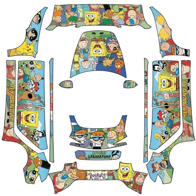90er Cartoons (90s cartoons) – Tesla Model 3 Wrap