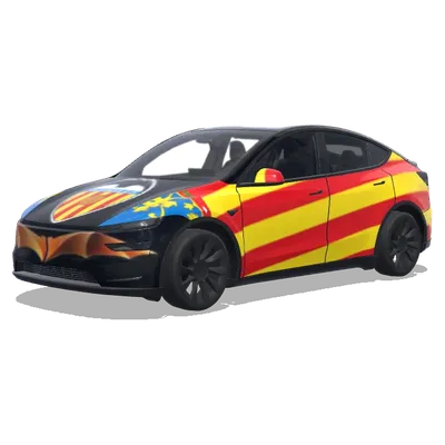 Валенсия (Valencia CF) – оклейка Tesla Model Y