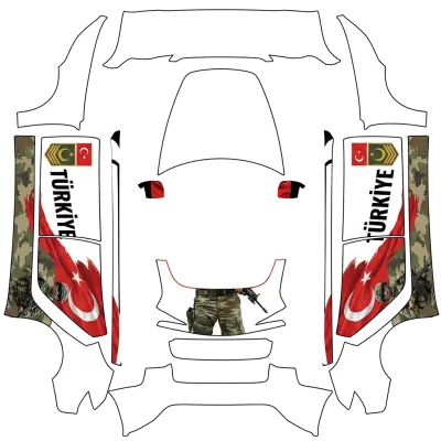 土耳其軍隊（Turkish Military） – 特斯拉 Model 3 塗裝