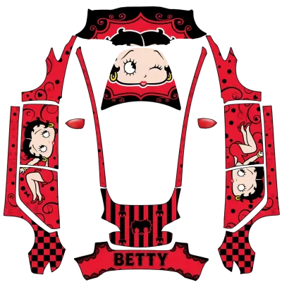 베티 부프 (betty boop) – 테슬라 Model 3 랩핑