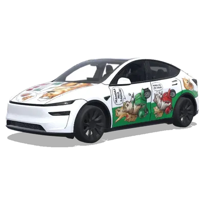 Italian Brainrot Sahur – Tesla Model Y wrap